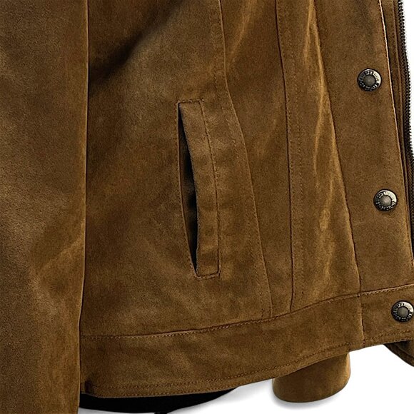 Levi’s Women’s Faux Suede Sherpa Lined Bomber Jacket Size Medium - Picture 7 of 16